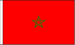 Morocco Hand Waving Flags